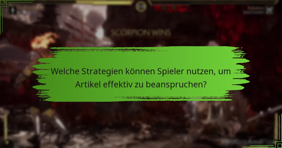 Was sind die häufigsten Fallstricke beim Beanspruchen von Artikeln?