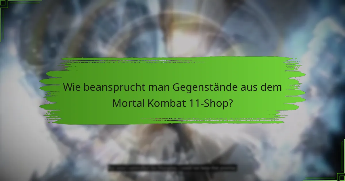 Welche Strategien können die Navigation im Shop von Mortal Kombat 11 optimieren?
